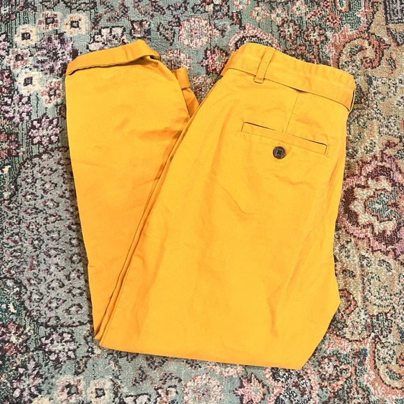 Banana Republic Rustic Yellow Chino Pants - Picture 1 of 11